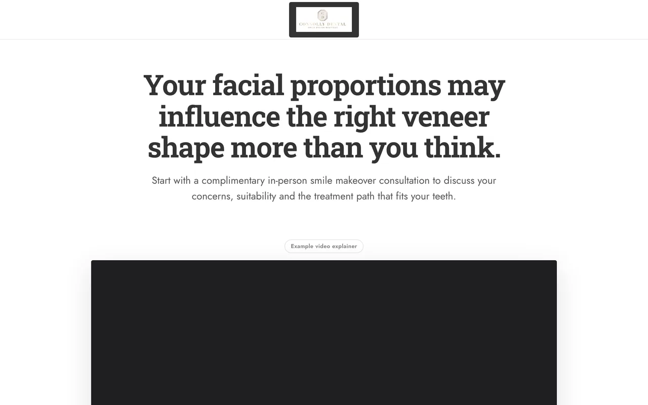 Landing page preview